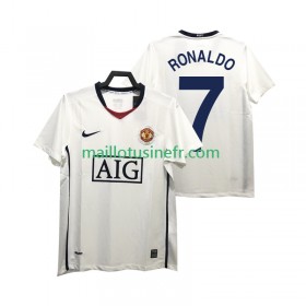 Maillot de Foot Manchester United Ronaldo 7 Premier League 2008 2009 Extérieur Retro